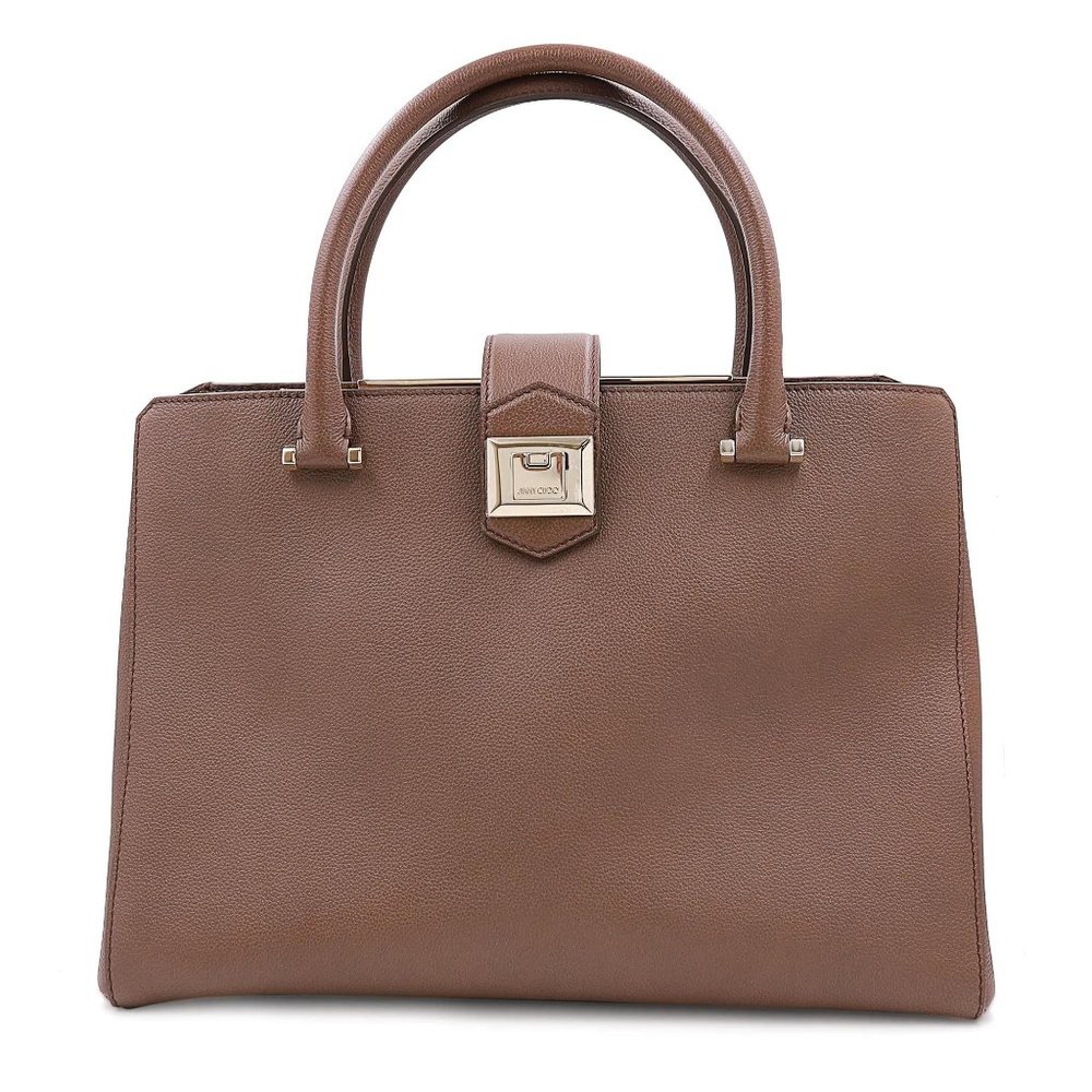 Jimmy Choo Marianne Top Handle Stone Leather Ladies Medium Tote Bag